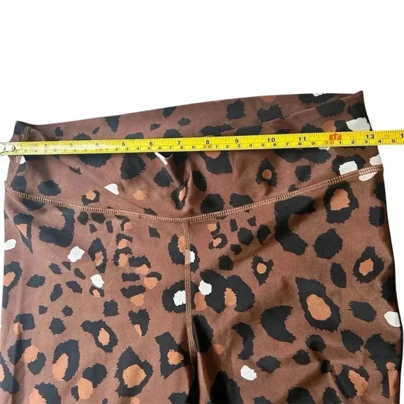THE UPSIDE Leggings Leopard Print Leggings Striped Side Women's Size M - Picture 6 of 8
